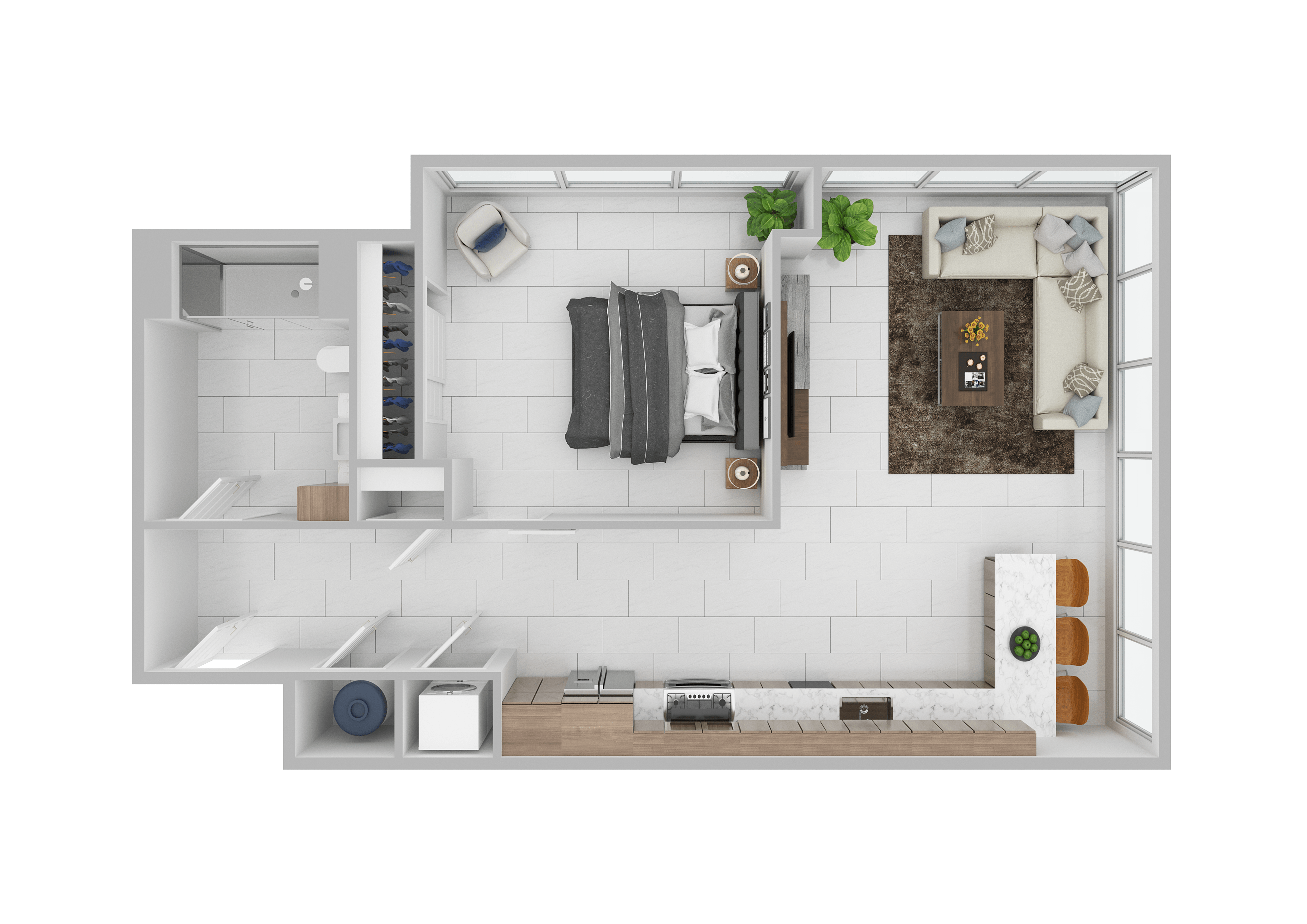 Floor plan layout diagram for A3