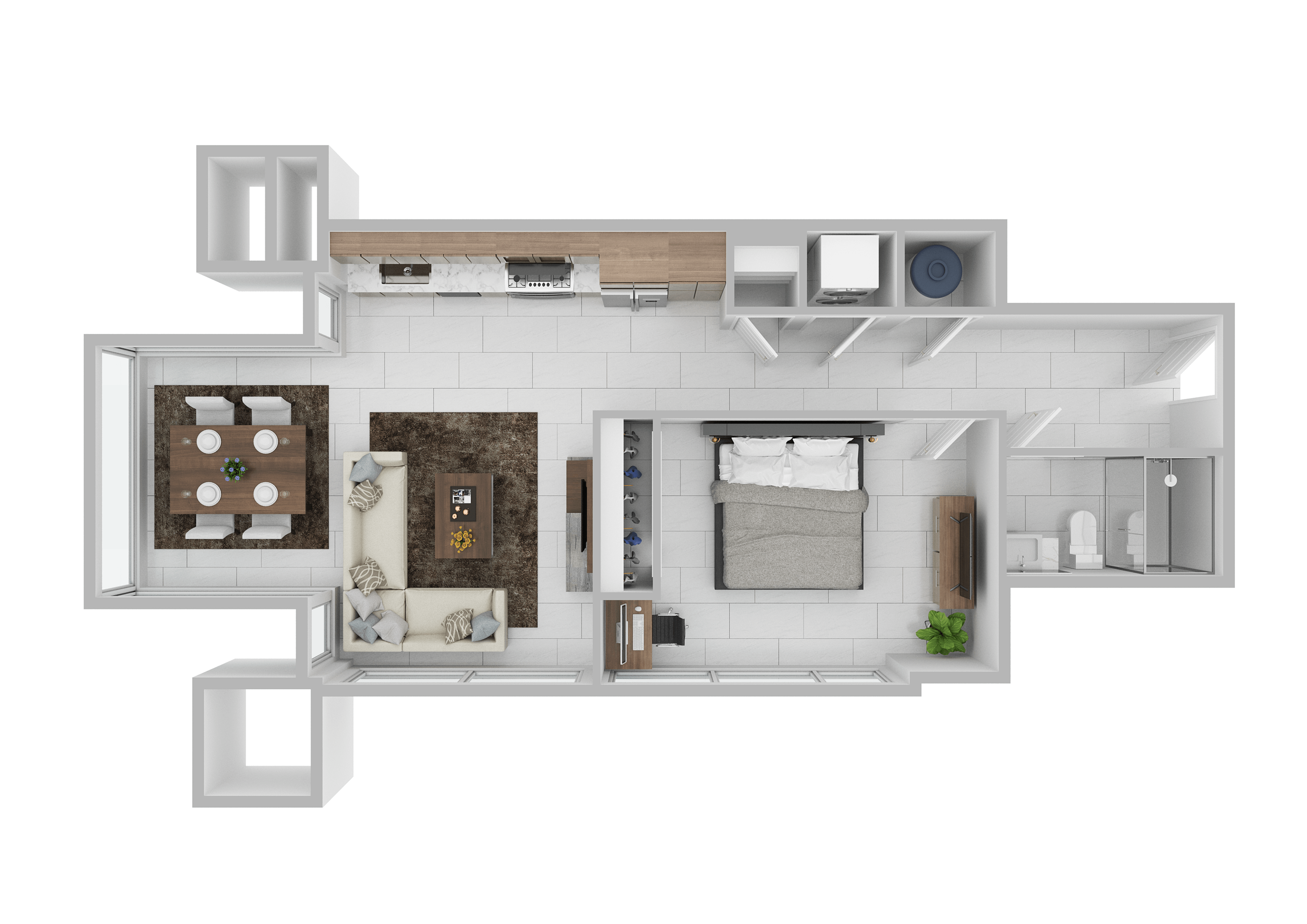 Floor plan layout diagram for A3A