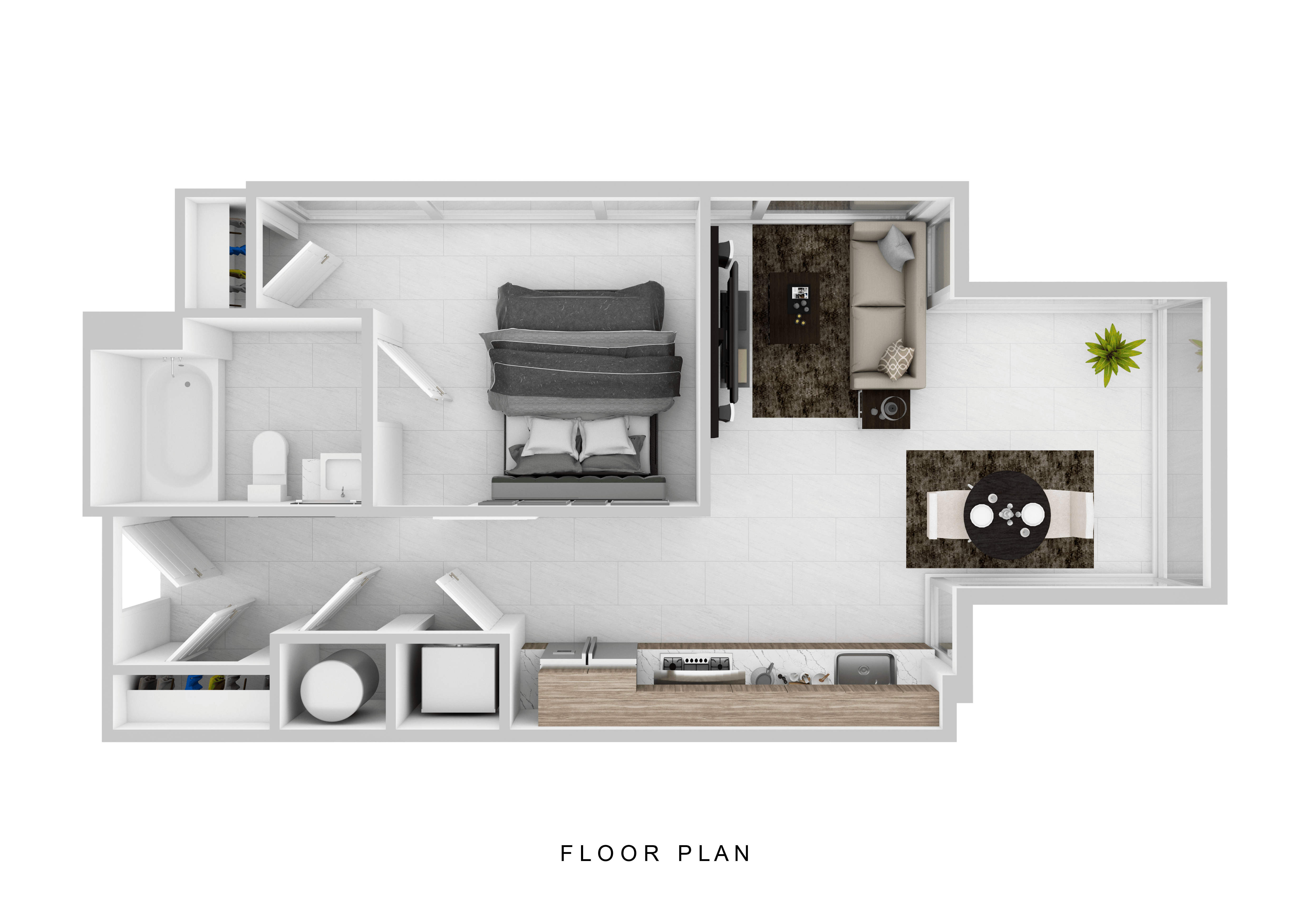 Floor plan layout diagram for A3B