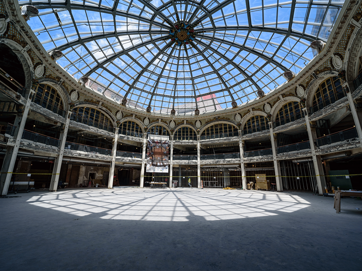 Rotunda interior looking up- The Arts Lofts at Dayton Arcade, Dayton, OH - Tom Gilliam Photography