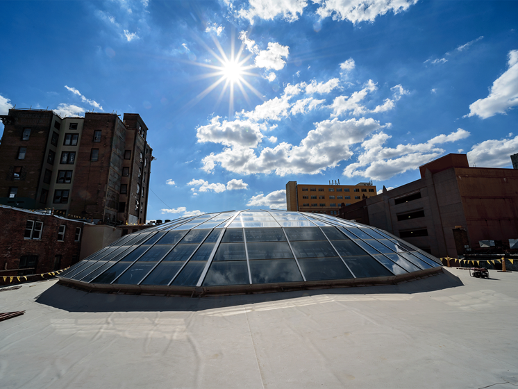 Rotunda rooftop exterior- The Arts Lofts at Dayton Arcade, Dayton, OH - Tom Gilliam Photography