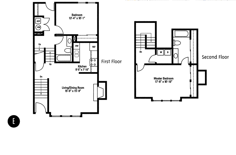 Floor Plans of Crawford Square Apartments in Pittsburgh, PA