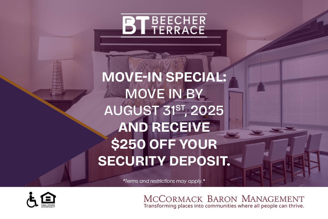 Move-in Special: Move in by 8/31/2025 and receive $250 off your secruity deposit. *Terms and restictions may apply.*