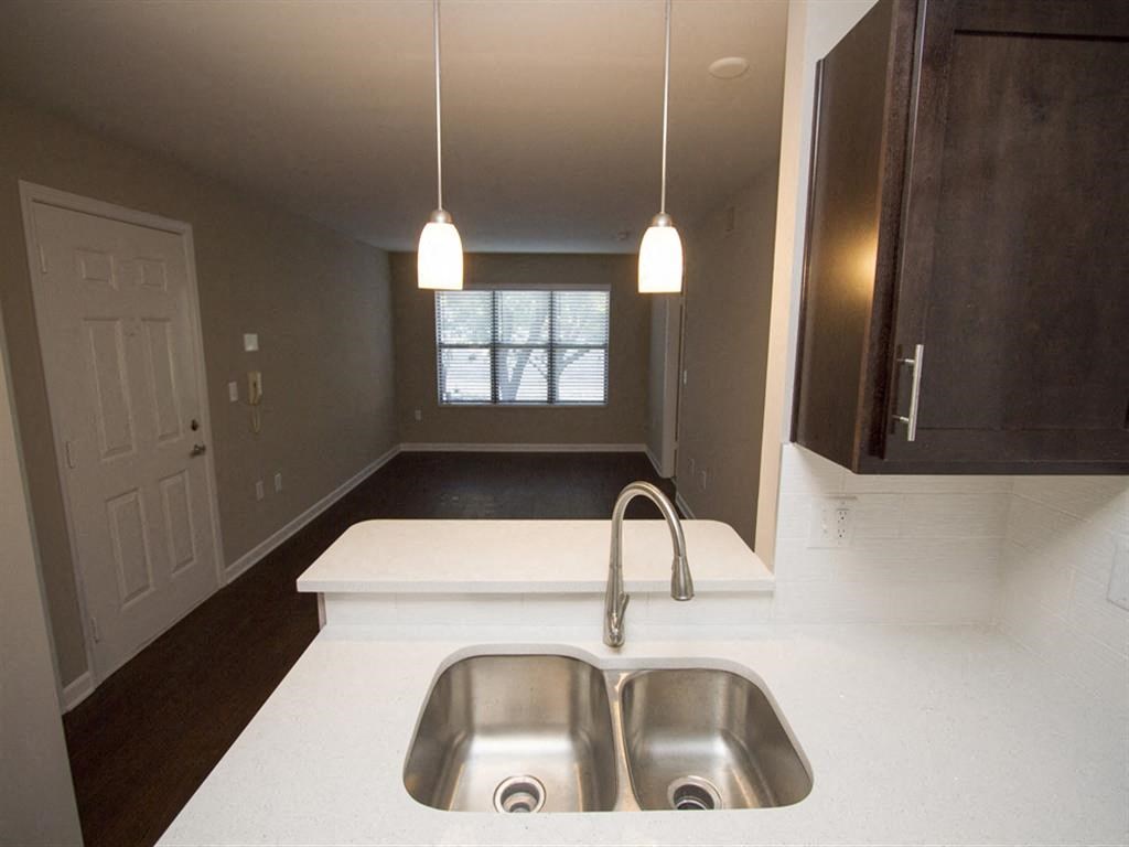 Kitchen sink and countertop-Quality Hill Square, Kansas City, MO