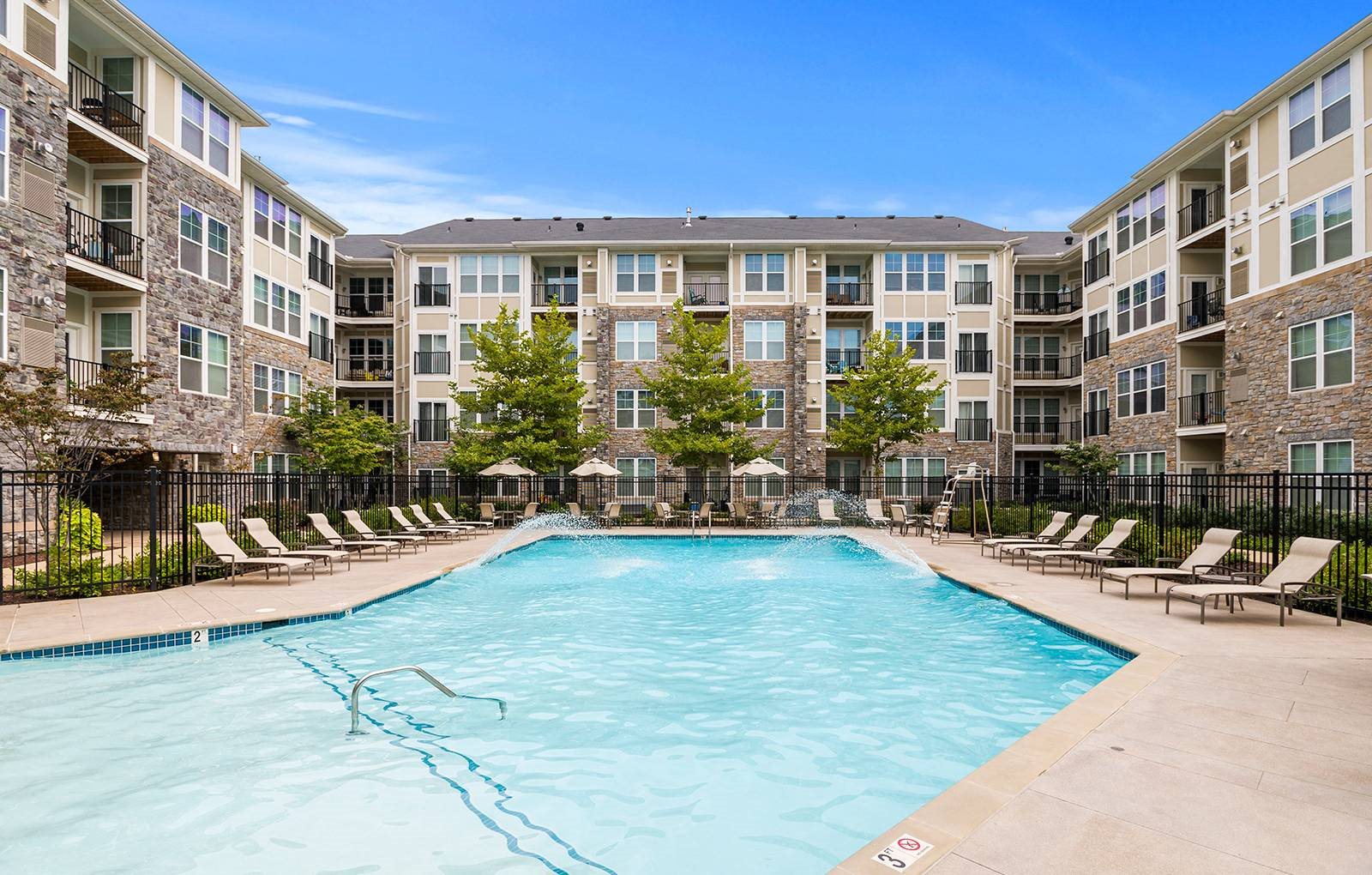 Outdoor Swimming Pool at The Beacon at Waugh Chapel, Maryland, 21054