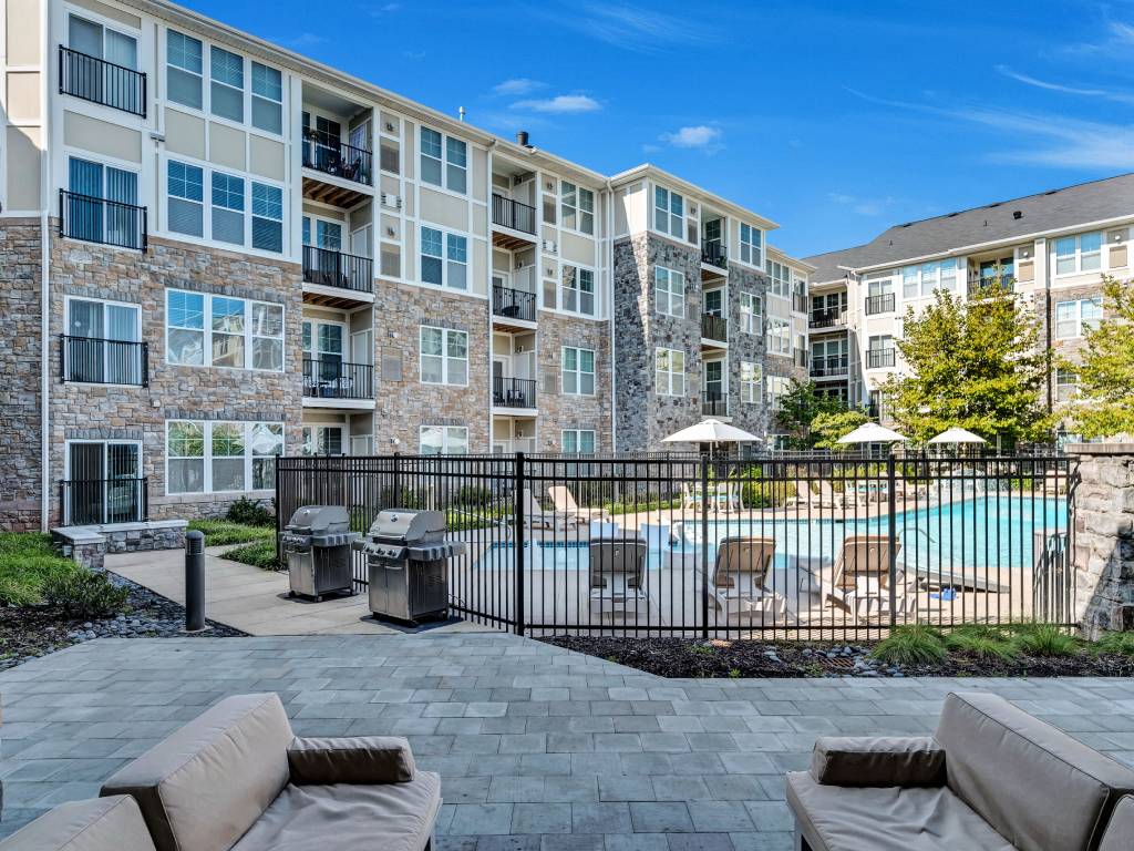 Poolside Lounge Area at The Beacon at Waugh Chapel, Maryland