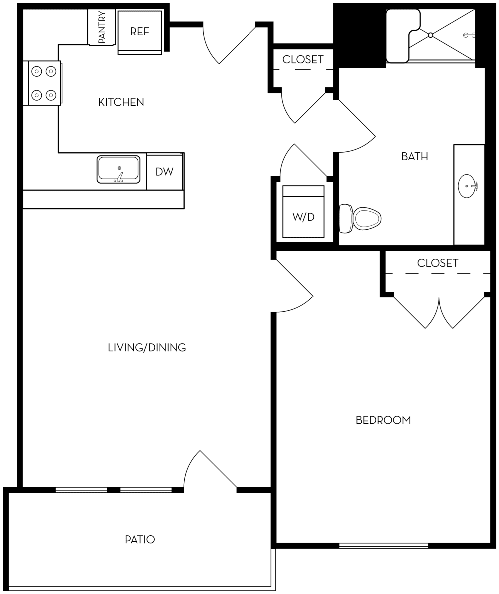Hempstead Hempstead, 1bed 1 bath, 500 sqft