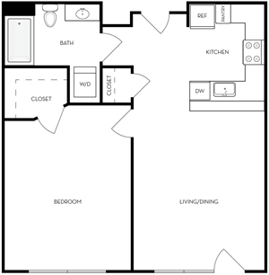 Lynnewood, 1 bedroom 1 bath , 900 Sqft