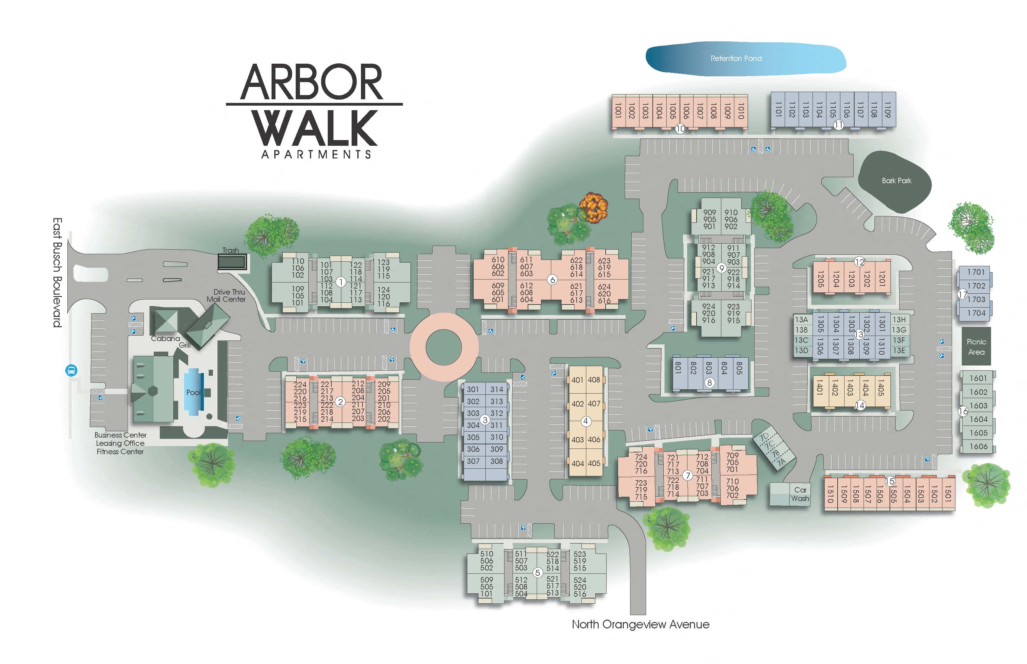 1 & 2-Bedroom Apartments & Townhomes in Tampa, FL | Arbor Walk