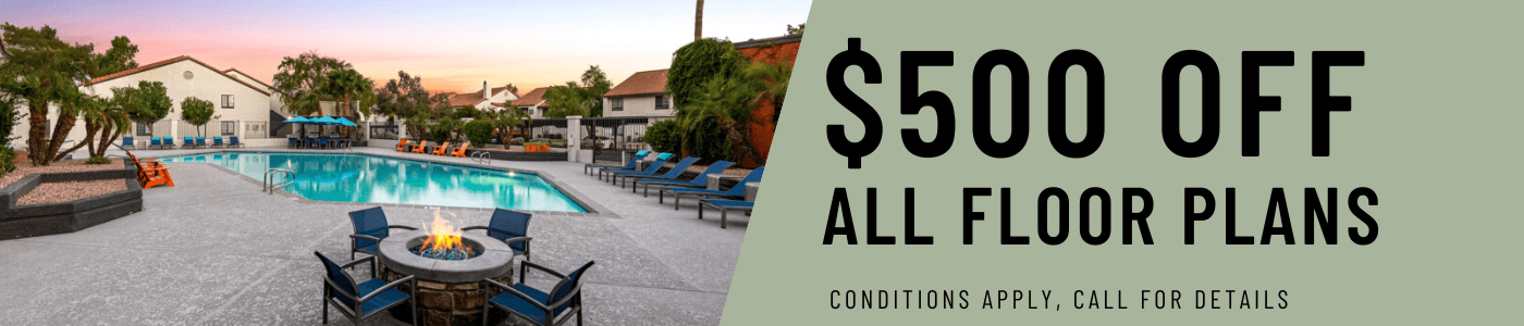 Get $500 OFF all floor plans for a limited time! Conditions apply, call for details.