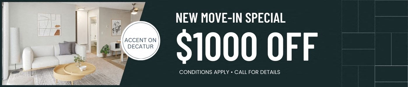 1000 Move-In Special. Restrictions apply, call for details.