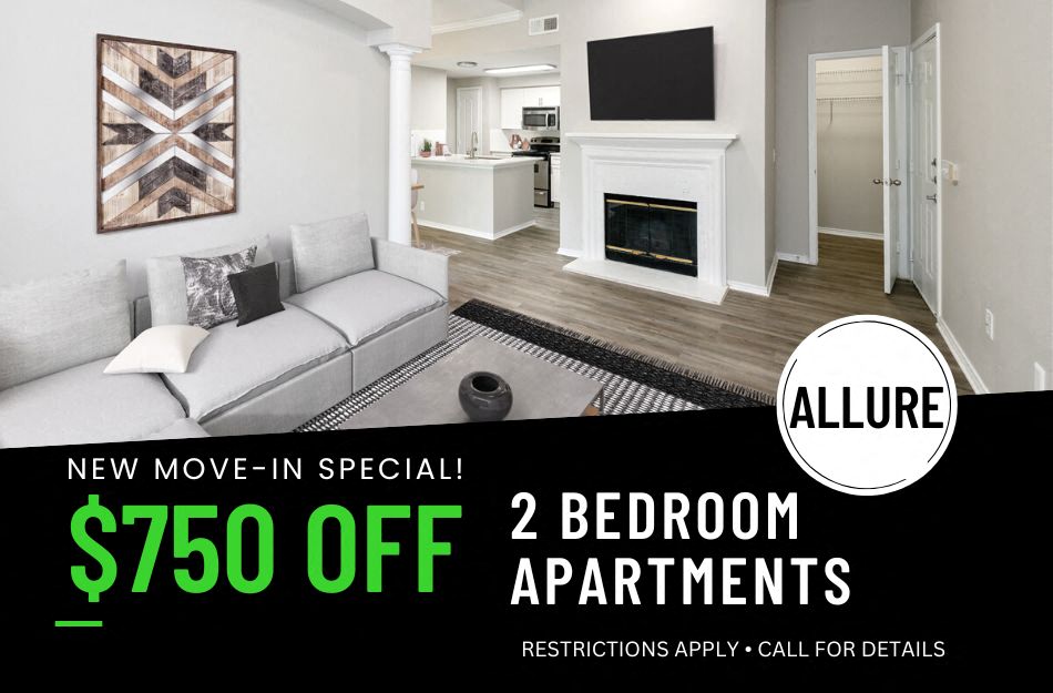 $750 off 2 bedroom floor plans. 12+ month lease. On approved credit