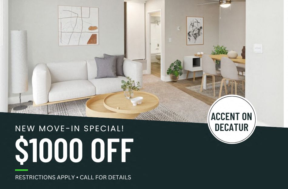 1000 Move-In Special. Restrictions apply, call for details.