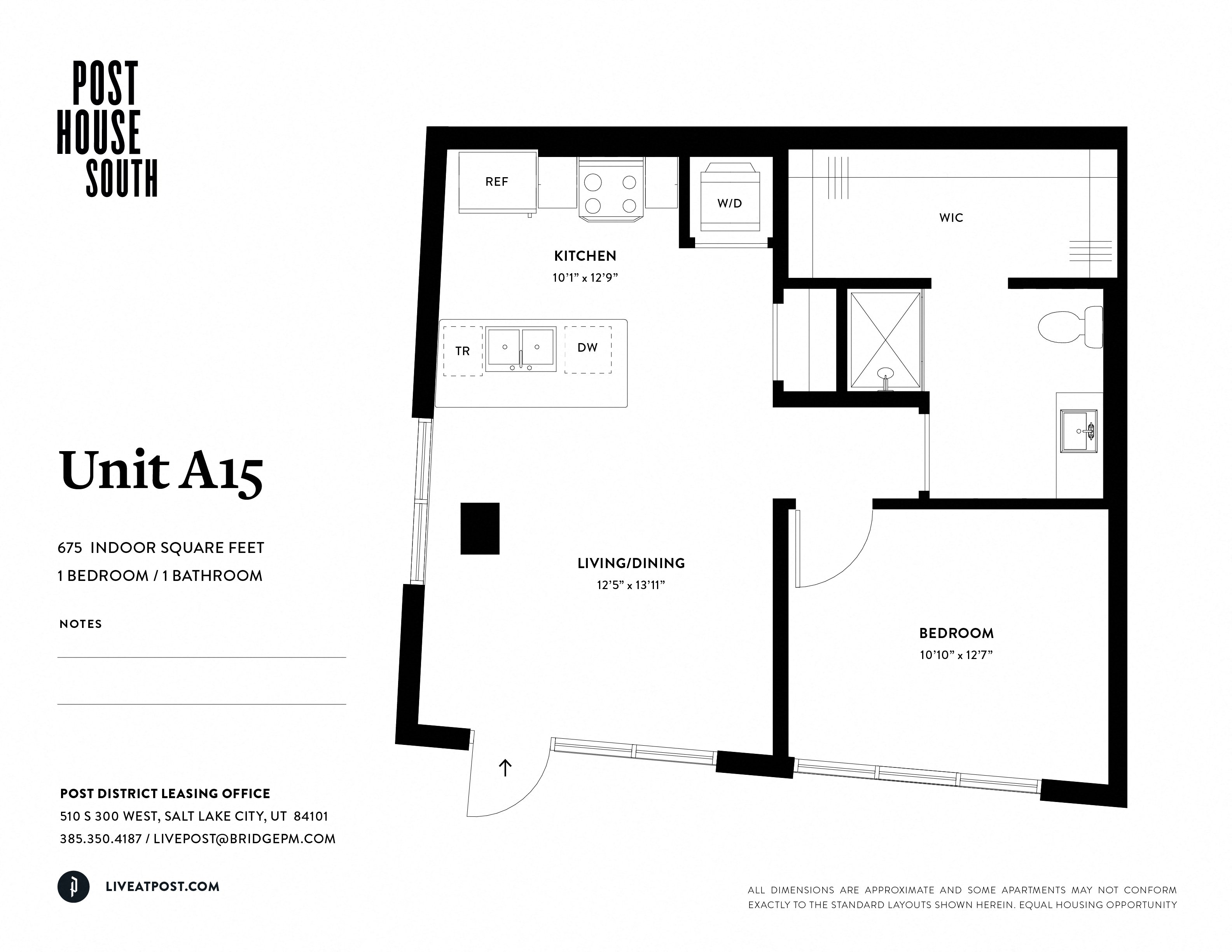a floor plan of the post house south