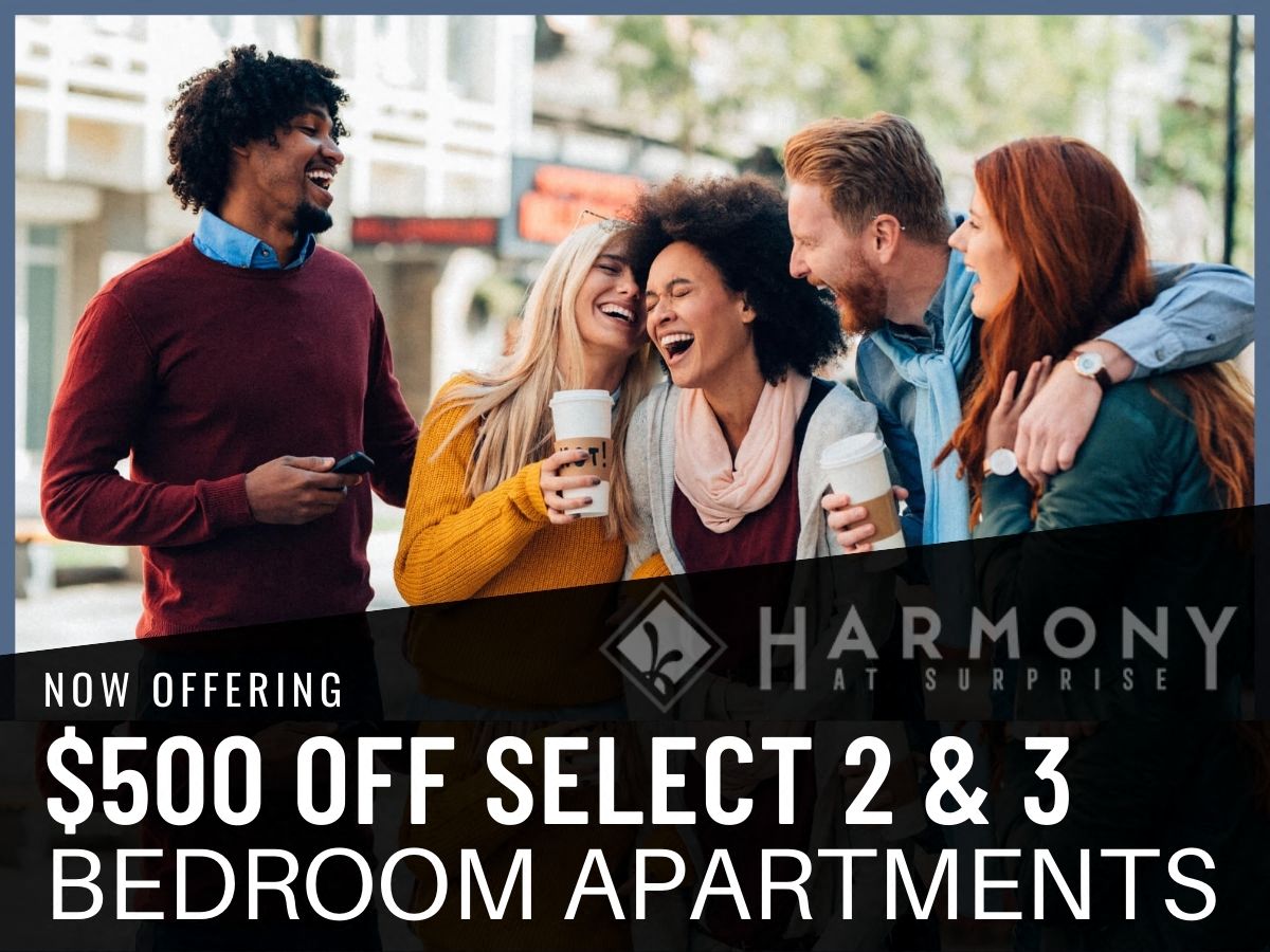 $500 off select 2 & 3 bedroom apartments. For new move-ins, on approved credit, must move in before Dec. 31st.
