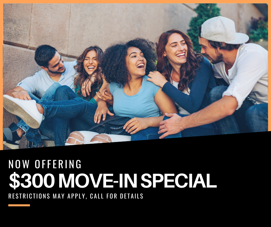 1/2 off first months rent. On approved credit. For new-move-ins only.