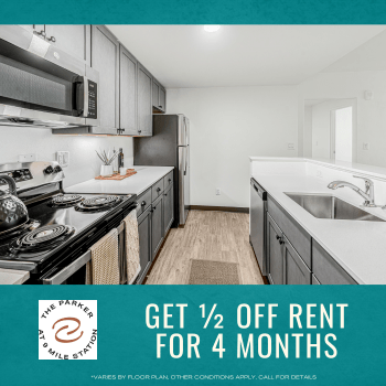 Get 1/2 Off Rent for 4 Months! Conditions apply, call for details.