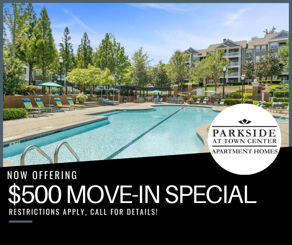 Now offering $500 move-in special. Restrictions apply, call for details.