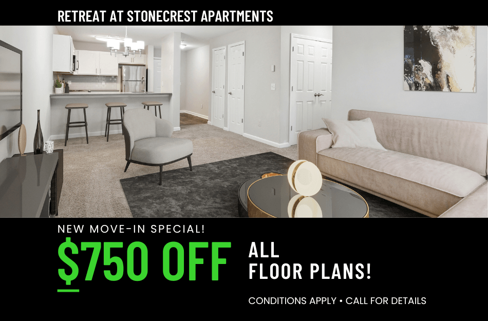 $500 Move-In Special. On approved credit. For new-move-ins only.