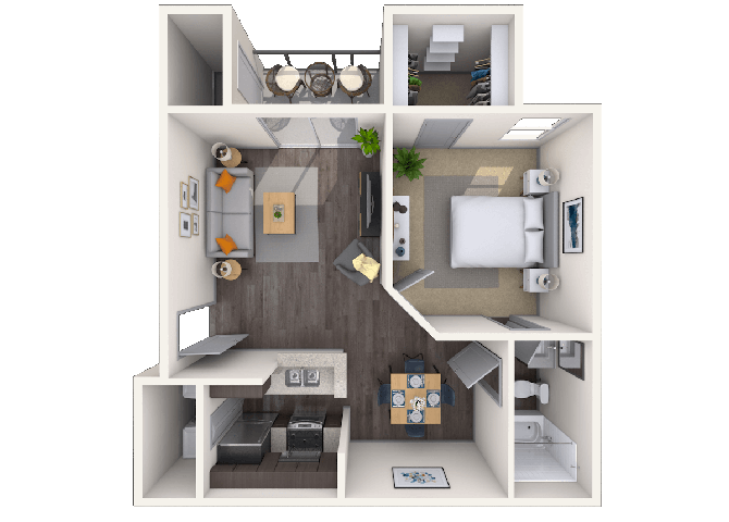 Burgundy floor plan