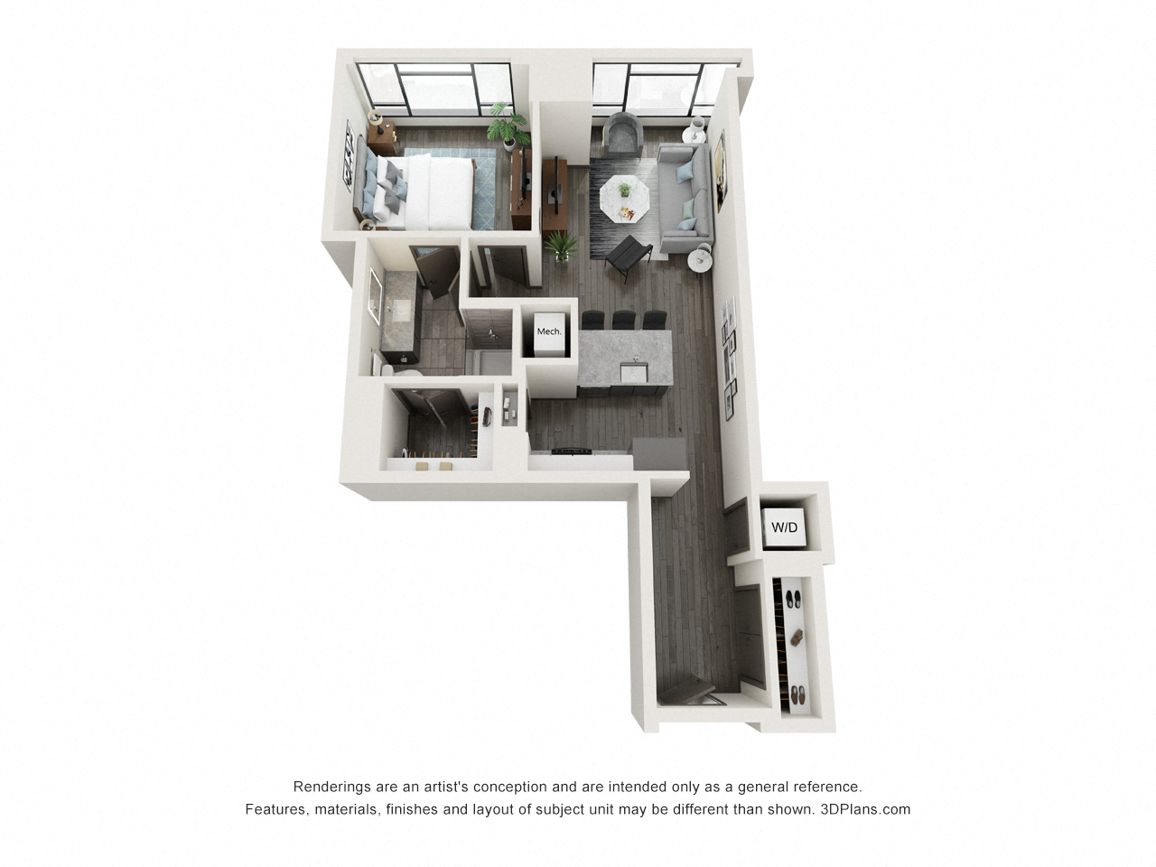 Floor plan layout diagram for A5