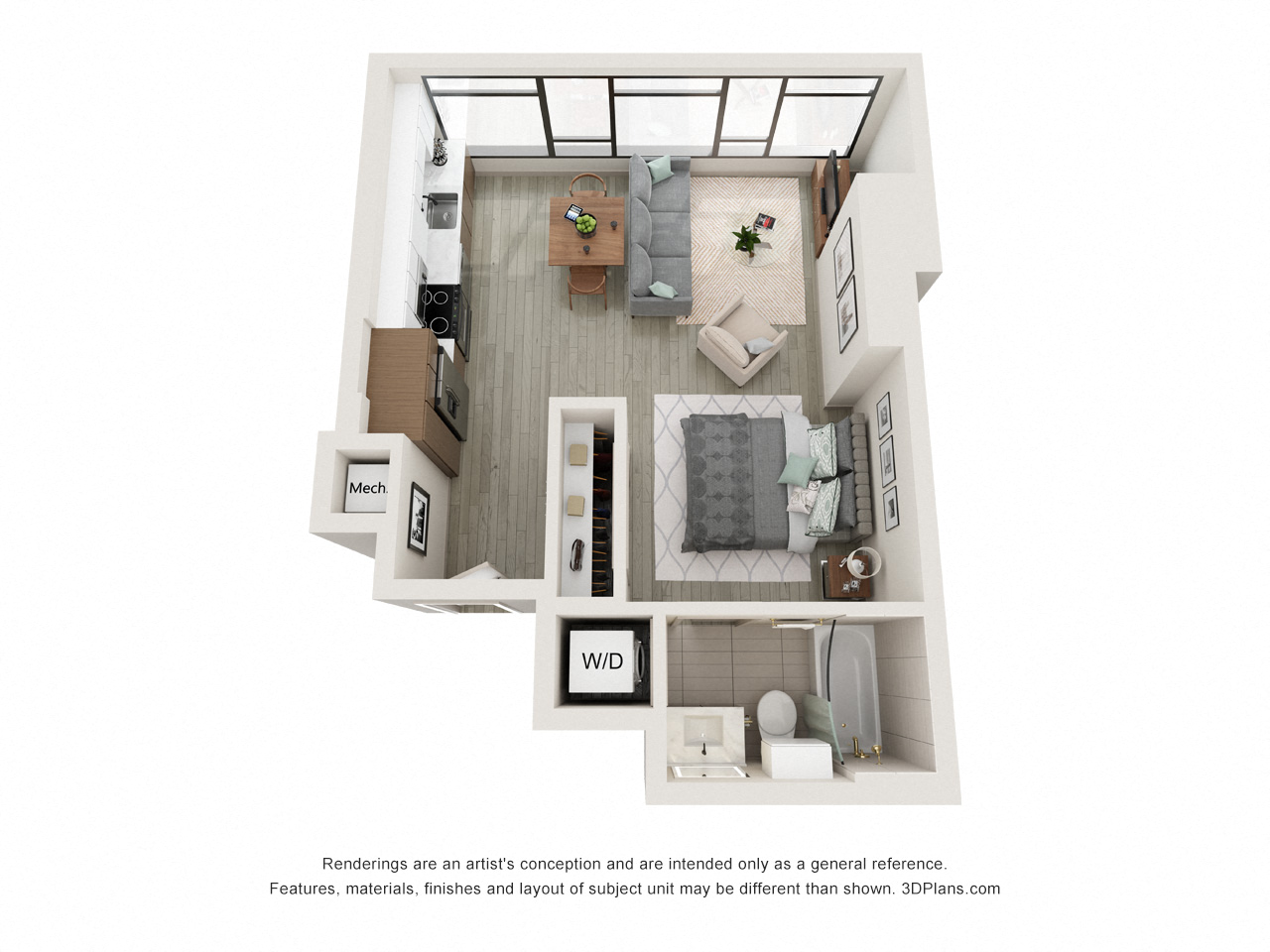 Floor plan layout diagram for S2b