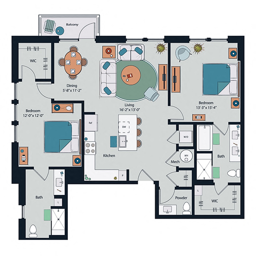 Floor plan layout diagram for B10
