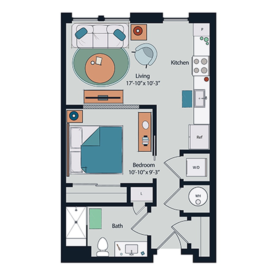Floor plan layout diagram for S1