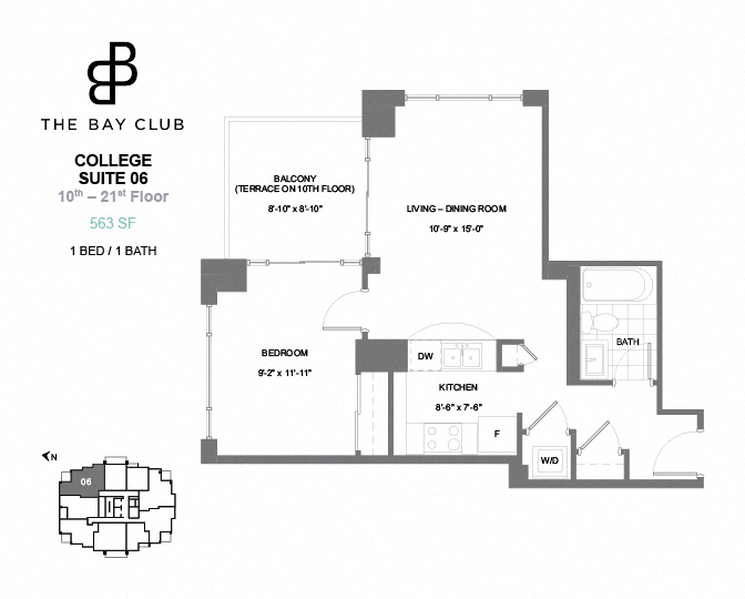 Balmuto 1bedroom floorplan