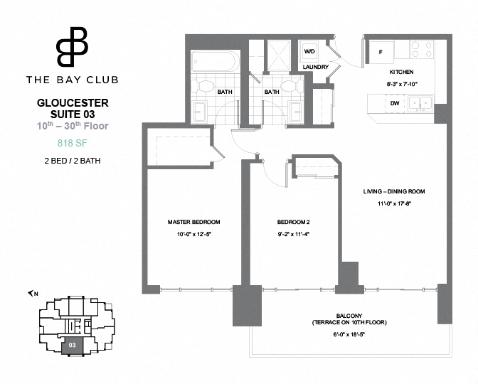 Wellesley 2bedroom floorplan