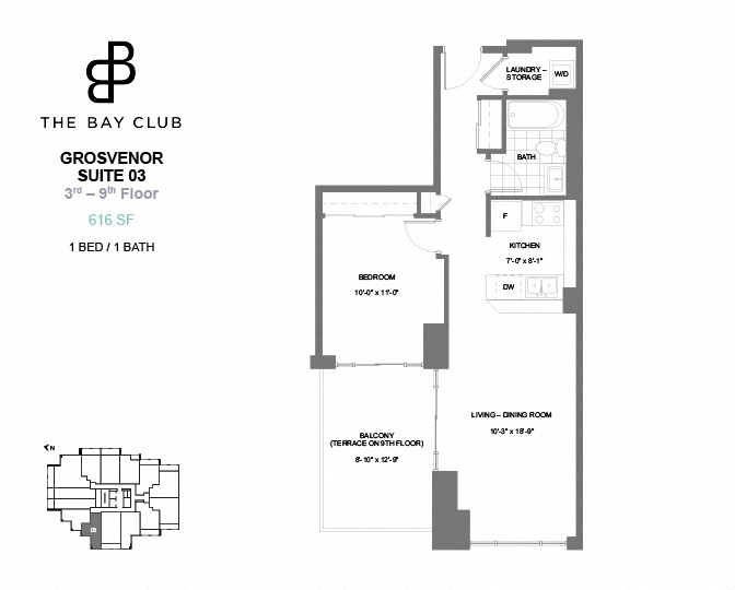 Balmuto 1bedroom floorplan