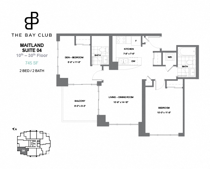 Wellesley 2bedroom floorplan