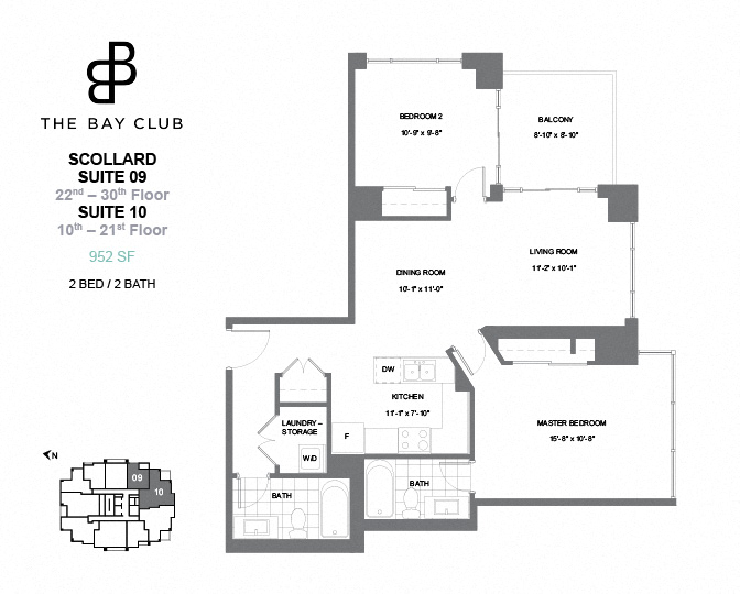 Wellesley 2bedroom floorplan