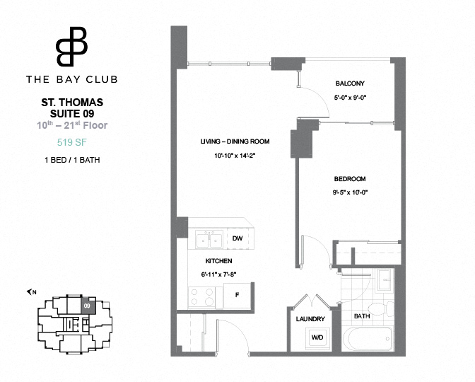 Balmuto 1bedroom floorplan