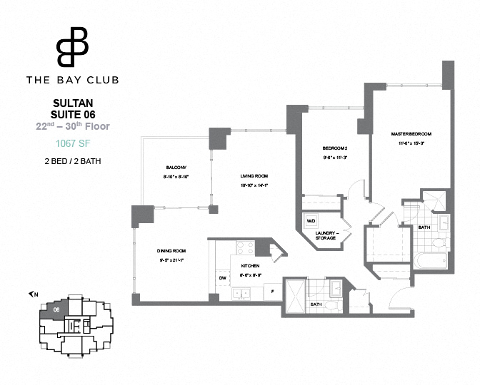 Wellesley 2bedroom floorplan