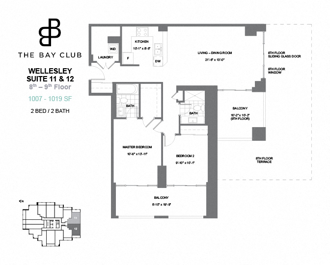 Wellesley 2bedroom floorplan