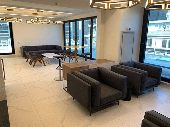 Social Room with Pool Table