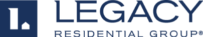 the logo for the ice residential group on a green background