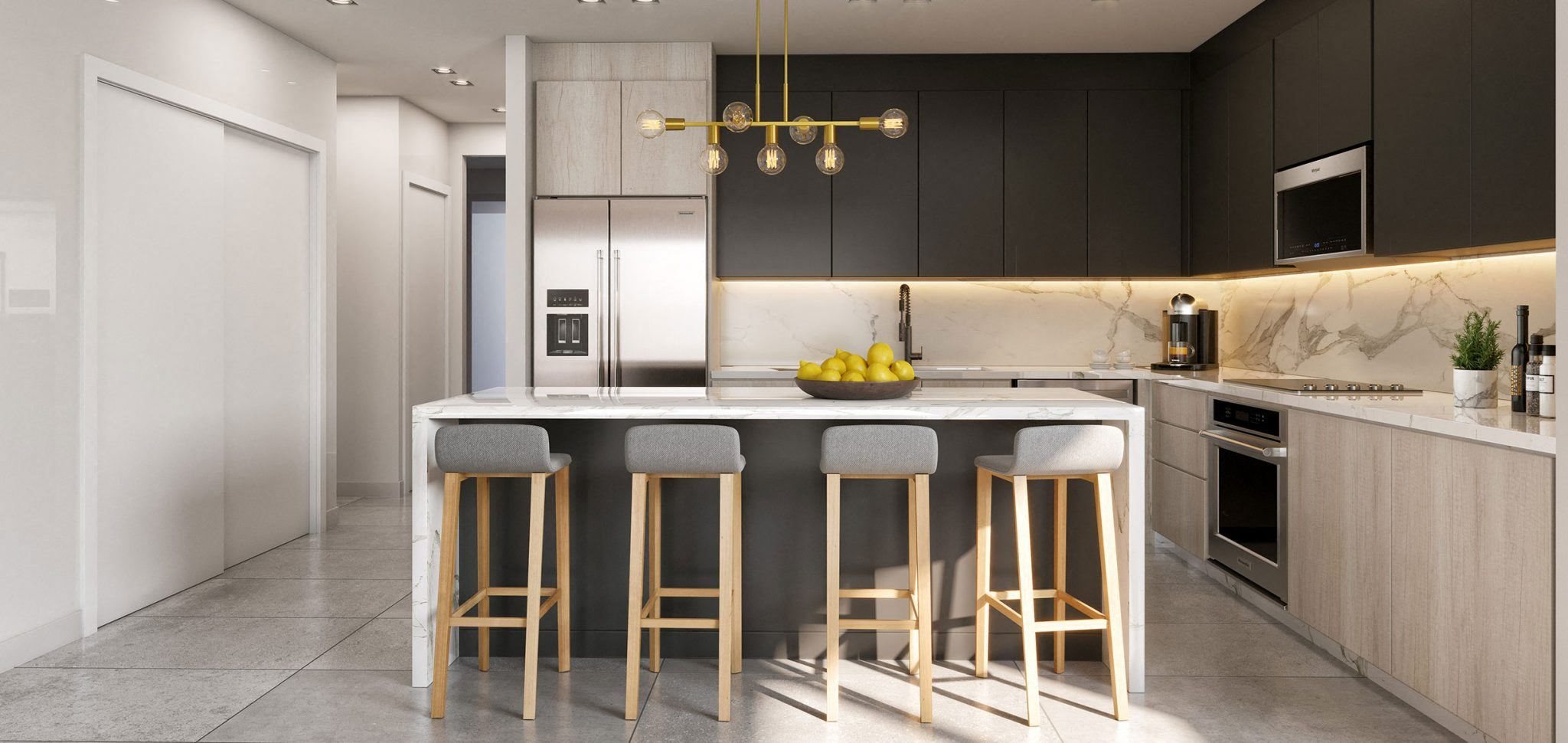 Kitchen Interior with Island
