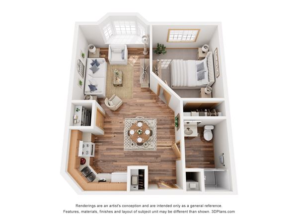 1 Bed 1 Bath