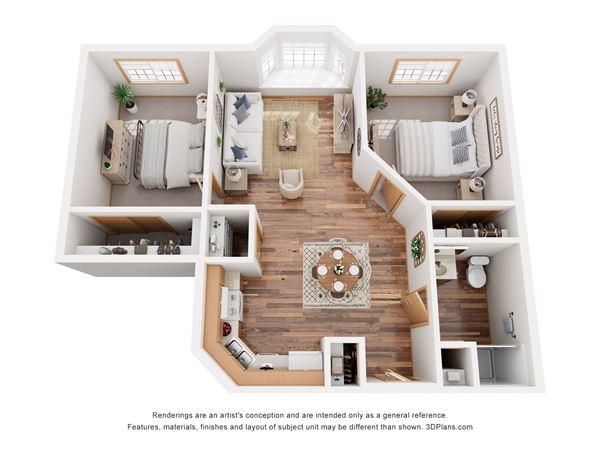 2 Bed 1 Bath