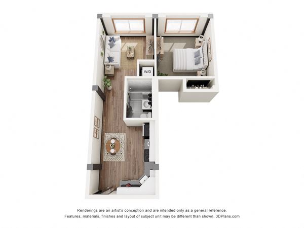 1 Bed 1 Bath