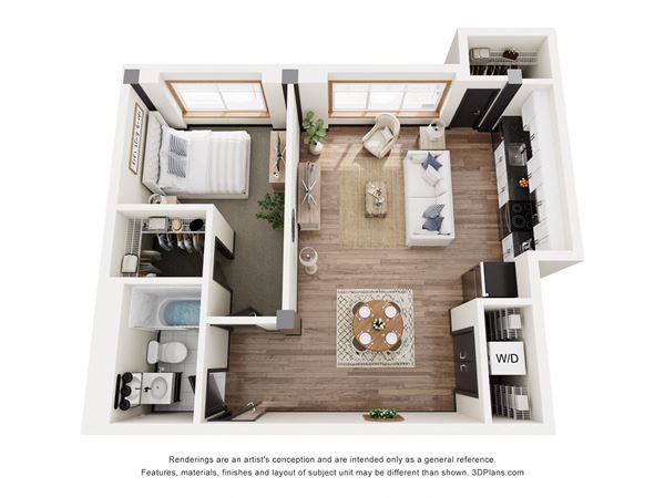 1 Bed 1 Bath