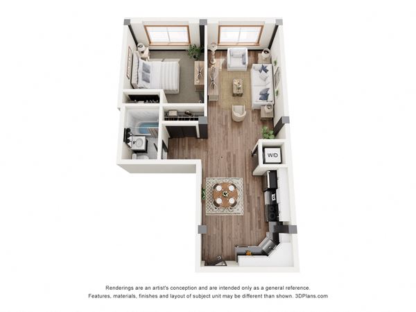 1 Bed 1 Bath