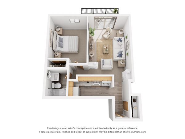 1 Bed 1 Bath