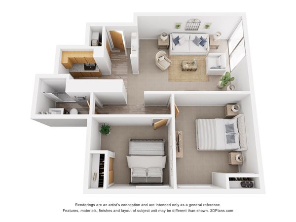 2 Bed 1 Bath