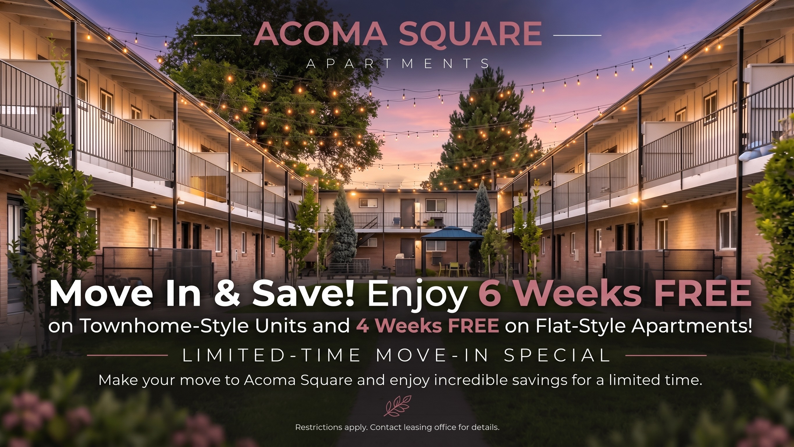 One Month Free at Acoma Square