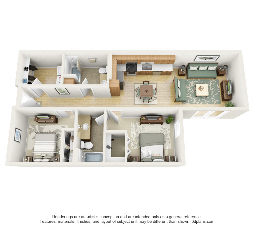 Floor plan layout diagram for Kenmore