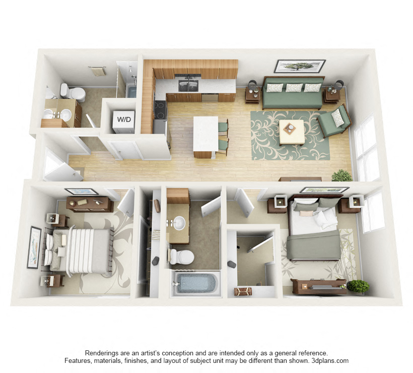 Floor plan layout diagram for Corsair
