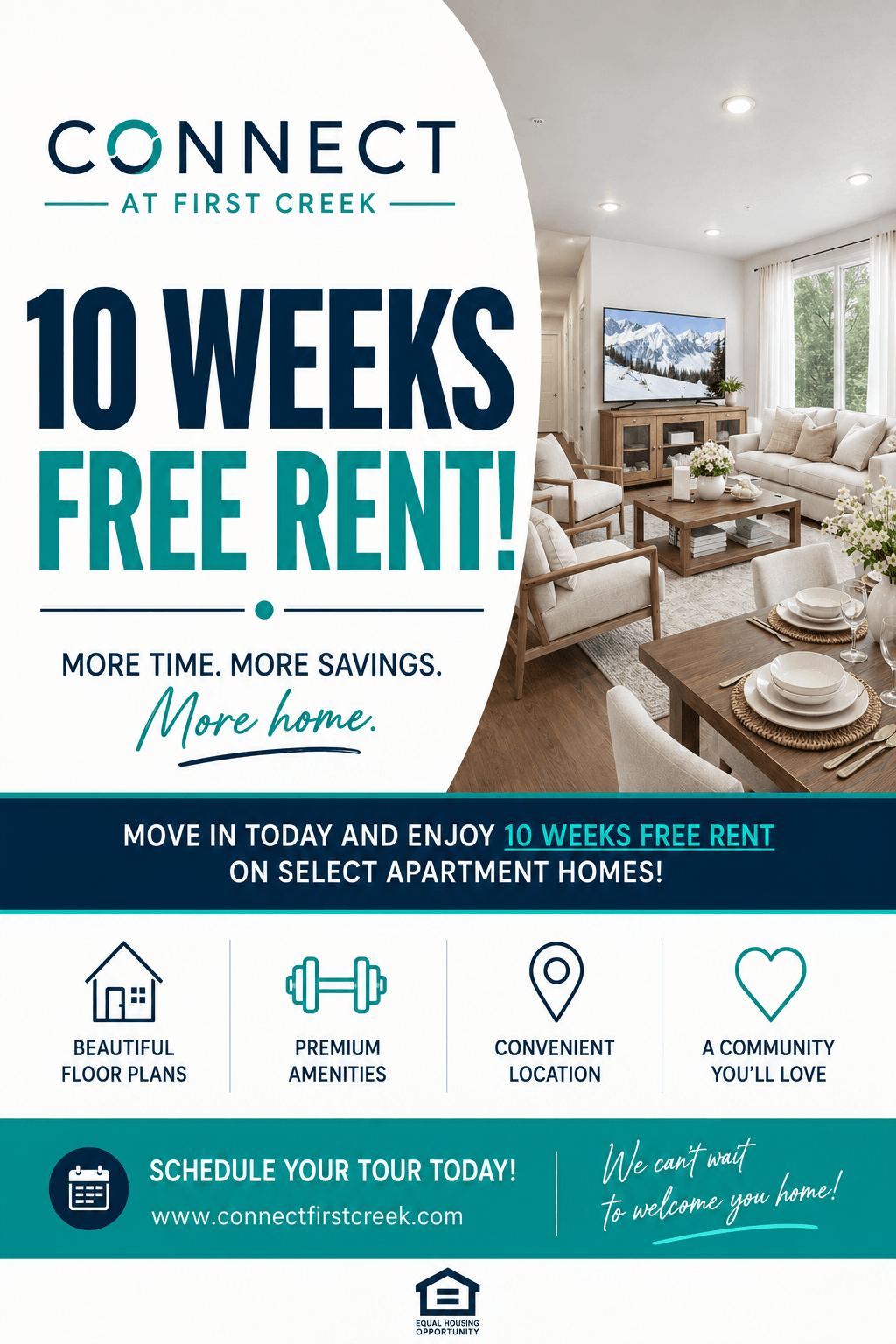Receive 10 weeks free when you lease today! 